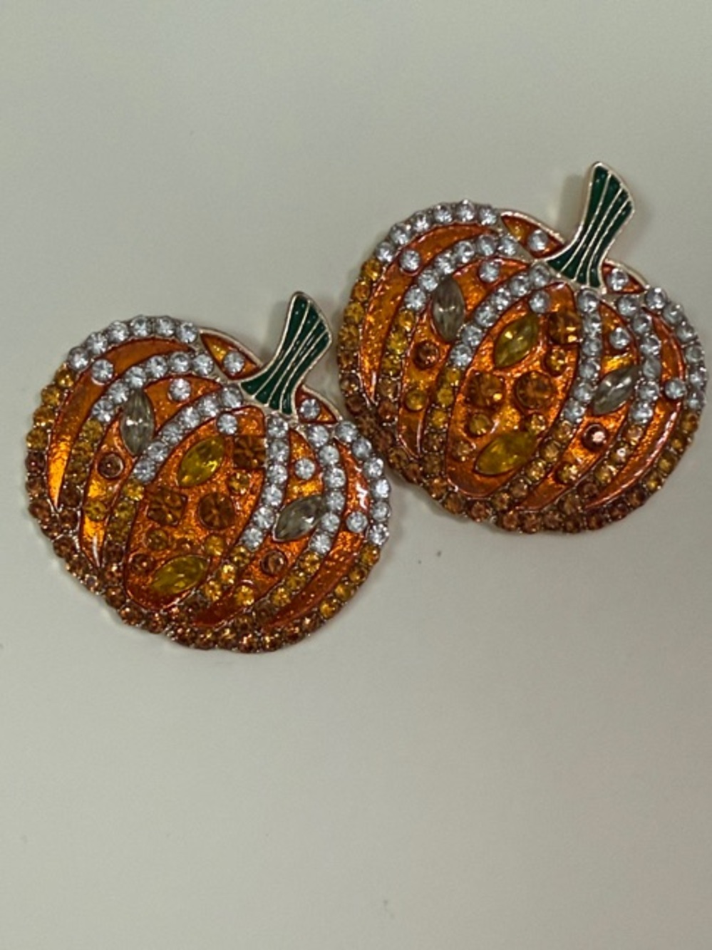 Baublebar EUC Sparkling Pumpkin Earrings